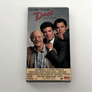 6/$20 Dad Movie VHS Video Cassette Drama Jack Lemmon Ted Danson Olympia Dukakis